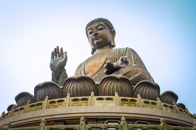香港, 大屿山, 佛, 宗教, 寺庙, 雕像, 地标, 中国, 旅行, 香港